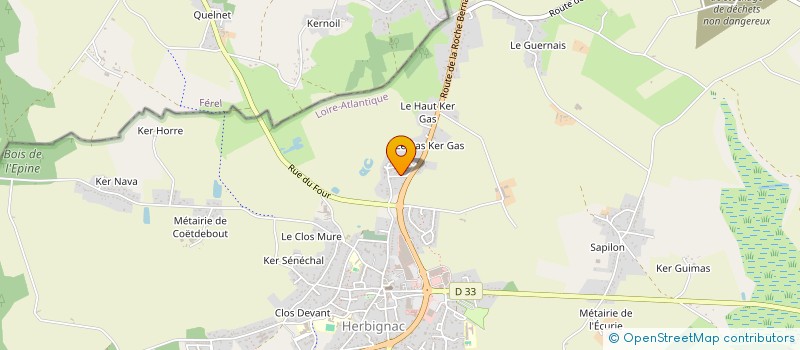 localisation de l'entreprise KIAGIU à HERBIGNAC