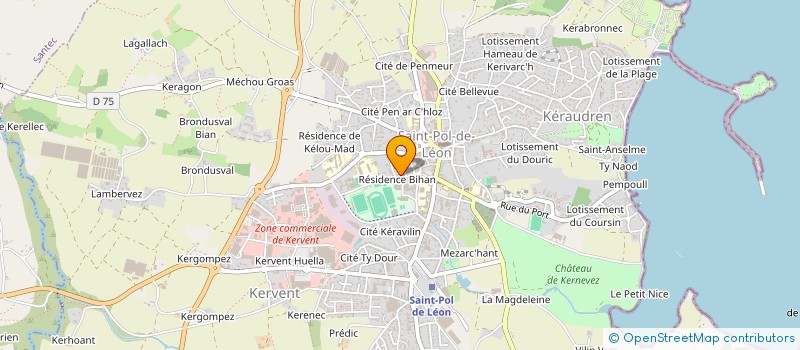 localisation de l'entreprise KIAI CLUB SAINT POL DE LEON  SAINT-POL-DE-LEON