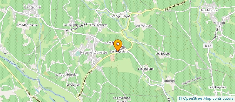 localisation de l'entreprise KIAI PRODUCTION  REGNIE-DURETTE