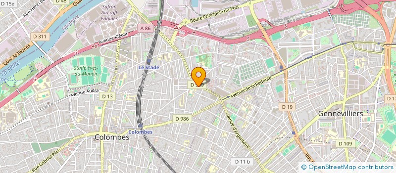 localisation de l'entreprise KIAM à COLOMBES