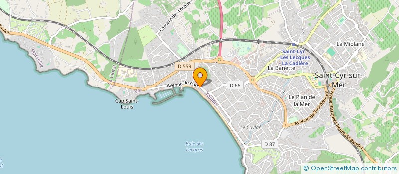 localisation de l'entreprise KIARA à SAINT-CYR-SUR-MER