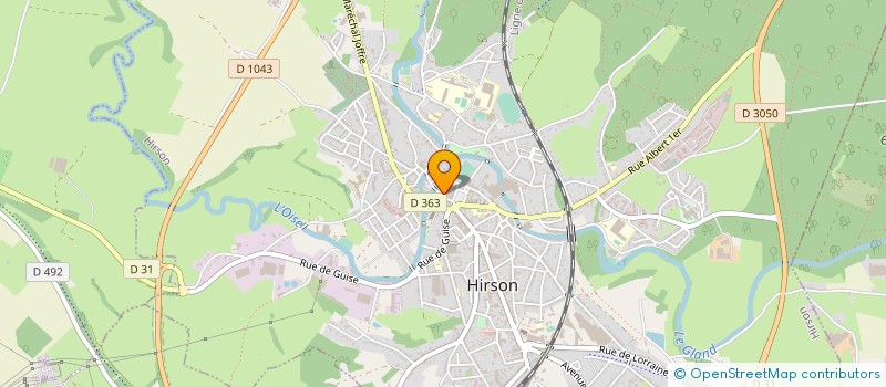 localisation de l'entreprise KIAVUE ECOLUNE à HIRSON