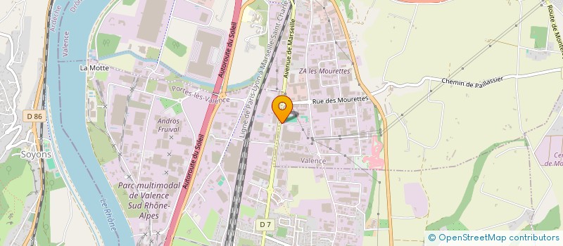 localisation de l'entreprise KIBER  VALENCE