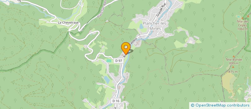 localisation de l'entreprise KIBROS à PLANCHER-BAS