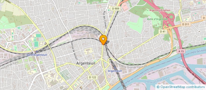 localisation de l'entreprise KICE BAT  ARGENTEUIL