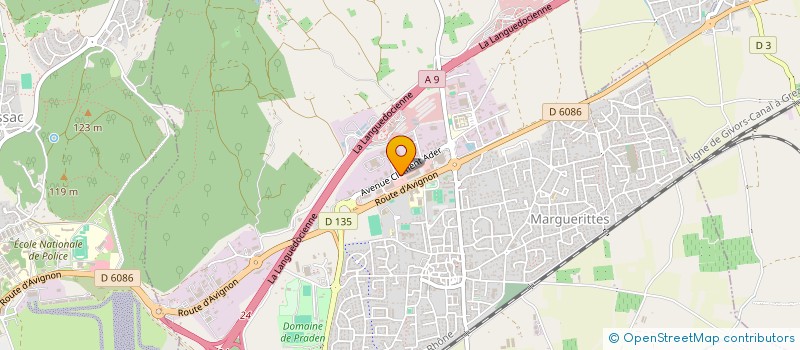 localisation de l'entreprise KICK BOXING CLUB MARGUERITTES  MARGUERITTES