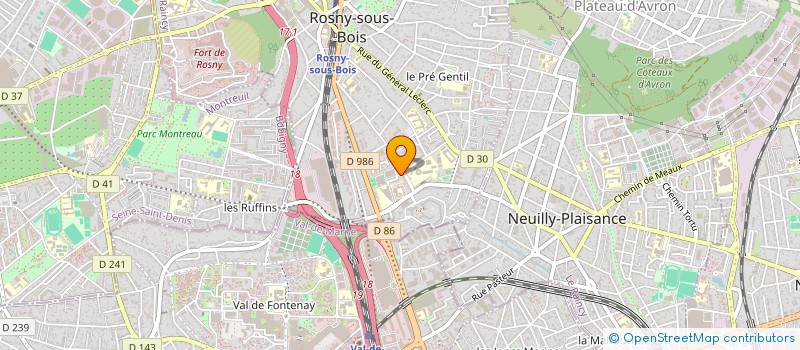 localisation de l'entreprise KICK BOXING ROSNEEN à ROSNY-SOUS-BOIS