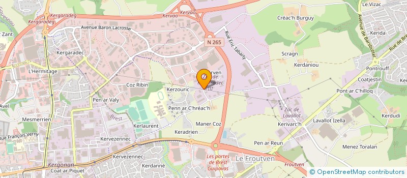 localisation de l'entreprise KICLOS BREST  GUIPAVAS