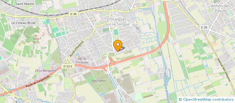 localisation de l'entreprise KICO  ENTRAIGUES-SUR-LA-SORGUE