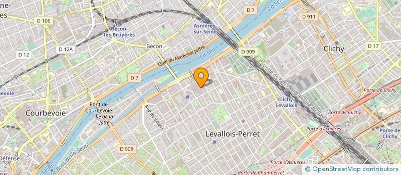 localisation de l'entreprise KICO TRAITEUR à LEVALLOIS-PERRET