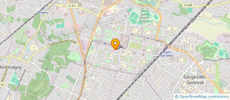 localisation de l'entreprise KICOM  SARCELLES