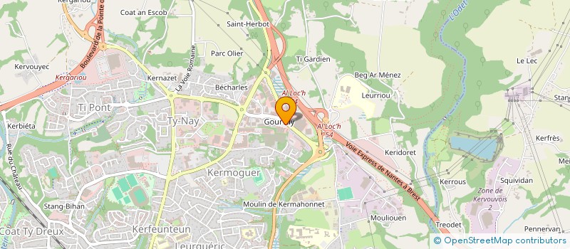 localisation de l'entreprise KID QUIMPER à QUIMPER