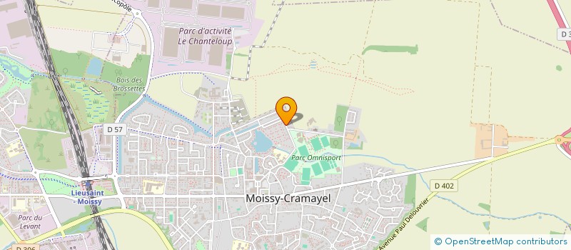 localisation de l'entreprise KIDEV à MOISSY-CRAMAYEL