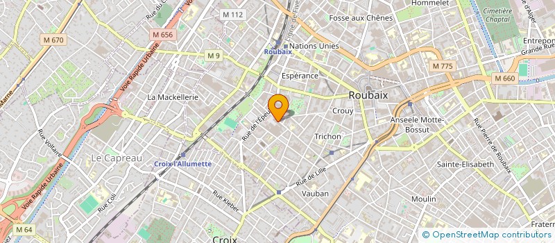 localisation de l'entreprise KIDEVASION à ROUBAIX