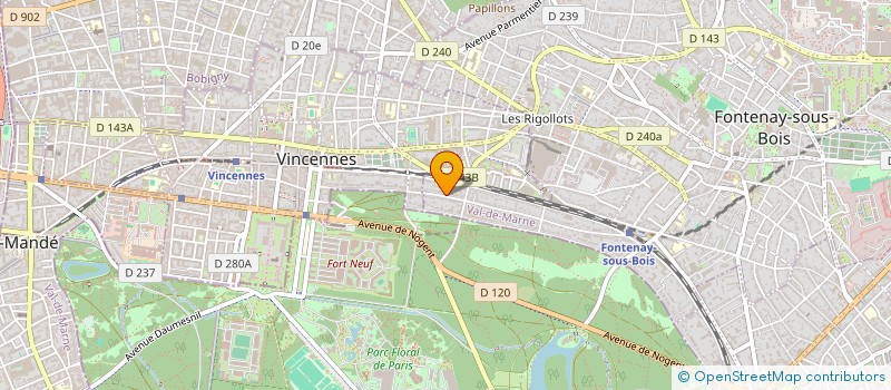 localisation de l'entreprise KIDOMA PROD à FONTENAY-SOUS-BOIS