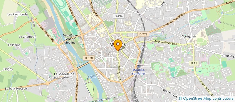 localisation de l'entreprise KIDZ à MOULINS