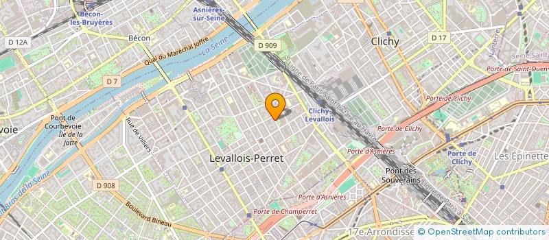 localisation de l'entreprise KIDZ'ON à LEVALLOIS-PERRET