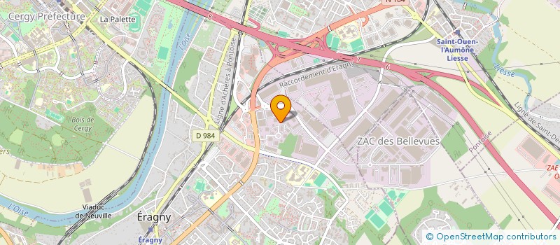localisation de l'entreprise KIEBACK ET PETER à ERAGNY
