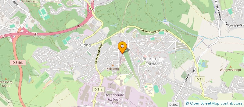 localisation de l'entreprise KIEFFER  BEHREN-LES-FORBACH