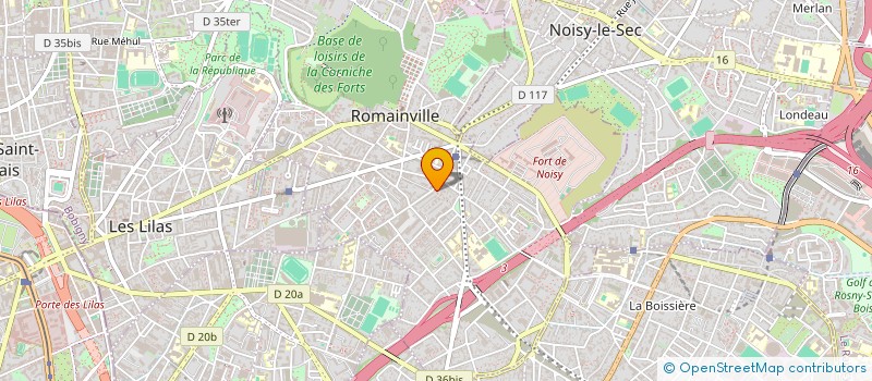 localisation de l'entreprise KIF LOCATION & VTC à ROMAINVILLE