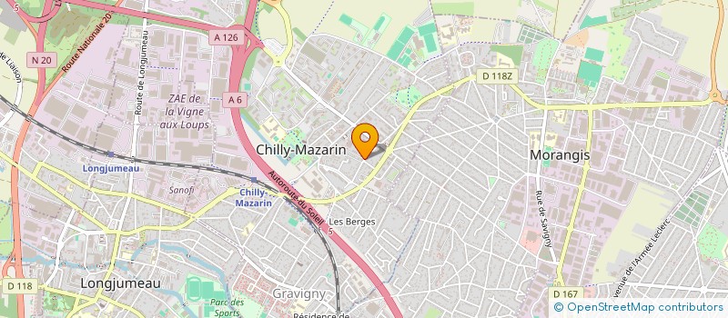 localisation de l'entreprise KIFEKOI à CHILLY-MAZARIN