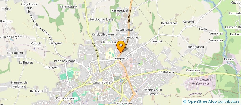 localisation de l'entreprise KIG ARMOR  LESNEVEN