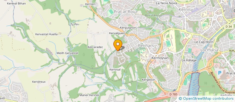 localisation de l'entreprise KIGOUGAER à QUIMPER