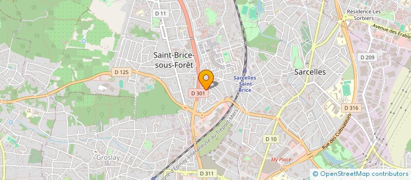 localisation de l'entreprise KIKI ET ZAZEU à SAINT-BRICE-SOUS-FORET