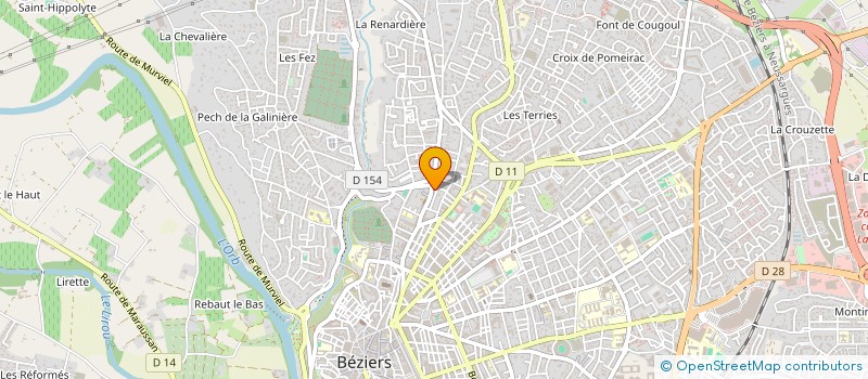 localisation de l'entreprise KIKO LA FONT NEUVE  BEZIERS