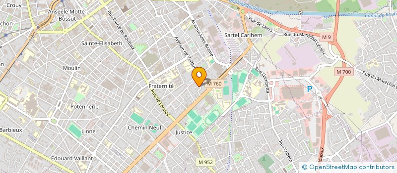 localisation de l'entreprise KIKS LAND MUSIC  ROUBAIX