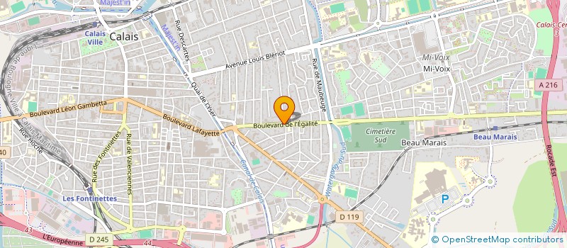 localisation de l'entreprise KILIC BARBIER  CALAIS