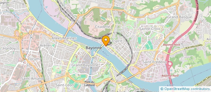 localisation de l'entreprise KILIKA CREATION ET MANIPULATION DE MARIONNETTES GEANTES  BAYONNE