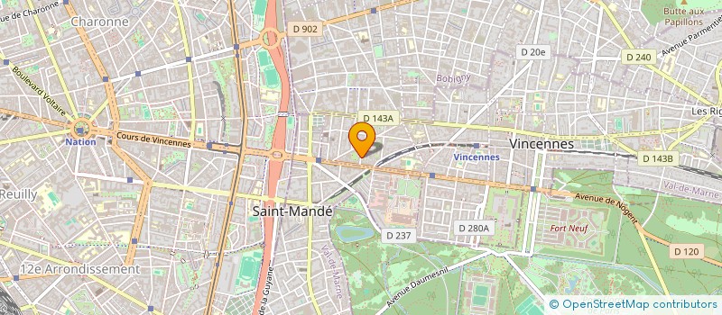 localisation de l'entreprise KILIMANDJARO à VINCENNES