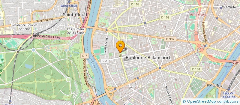 localisation de l'entreprise KILLANDER COMMUNICATION à BOULOGNE-BILLANCOURT