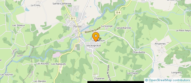 localisation de l'entreprise KILLIAN CHAUSSEBOURG à FURSAC