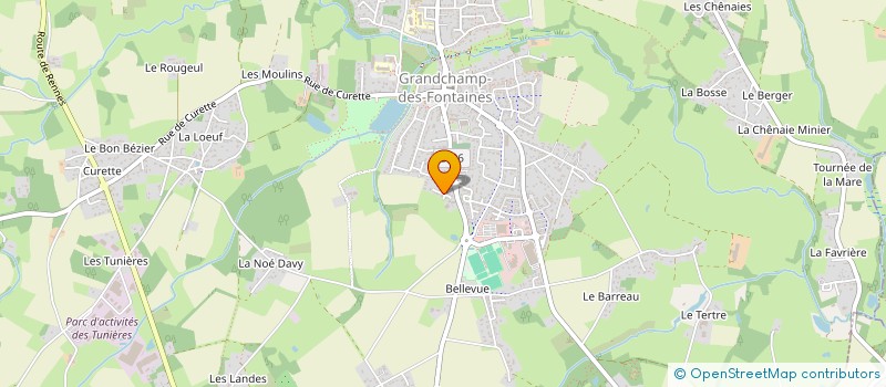 localisation de l'entreprise KILOMETRE ZER0  GRANDCHAMP-DES-FONTAINES