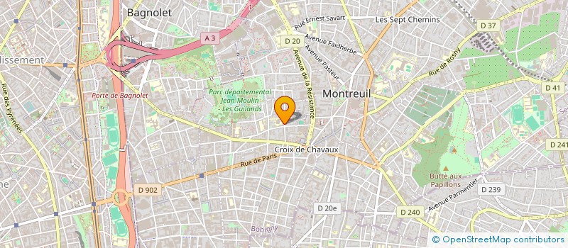 localisation de l'entreprise KILOS BIT PAR SECONDE à MONTREUIL