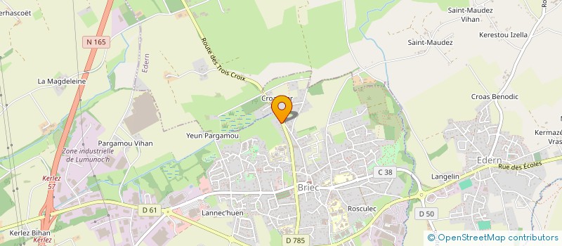 localisation de l'entreprise KILTIR MELANZEE OCEAN INDIEN (A.K.M.O.I.)  BRIEC