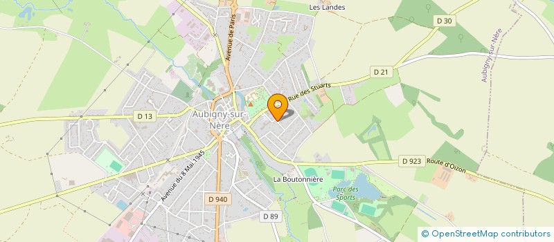 localisation de l'entreprise KILTS ET CULOTTES COURTES à AUBIGNY-SUR-NERE