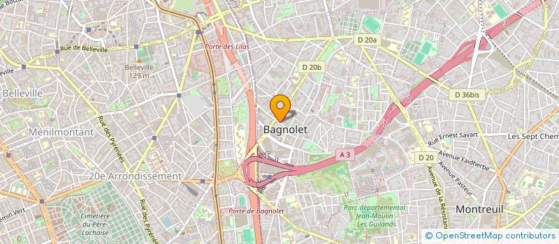localisation de l'entreprise KIM à BAGNOLET