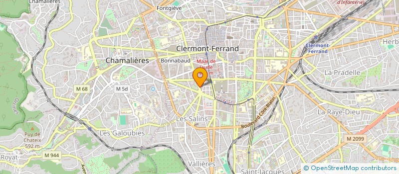 localisation de l'entreprise KIM  CLERMONT-FERRAND