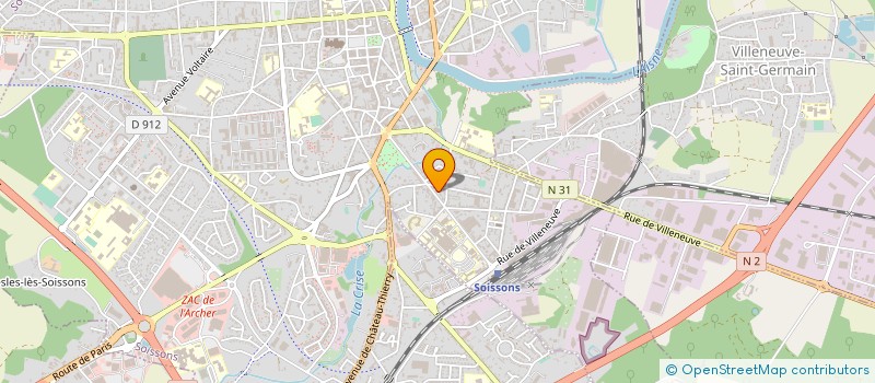localisation de l'entreprise KIM COIFF à SOISSONS