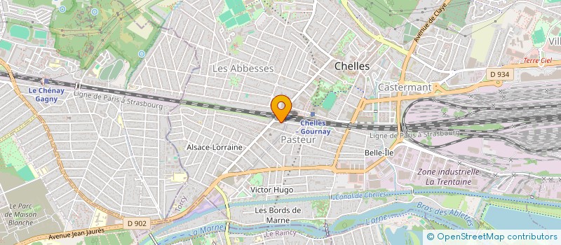 localisation de l'entreprise KIM ELECTRICITE à CHELLES