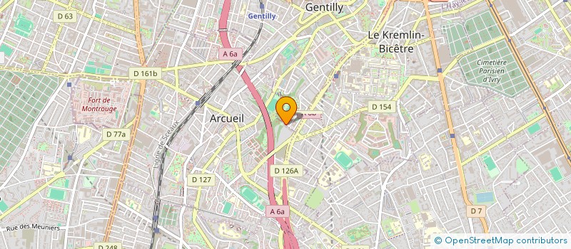 localisation de l'entreprise KIM EXPRESS à ARCUEIL