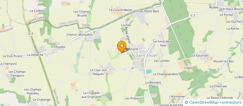 localisation de l'entreprise KIM-HO BON - LE TIGRE JAUNE  SAINT-THUAL