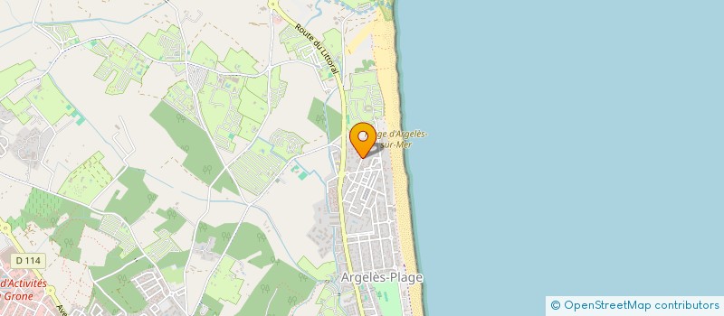 localisation de l'entreprise KIM LEE à ARGELES SUR MER