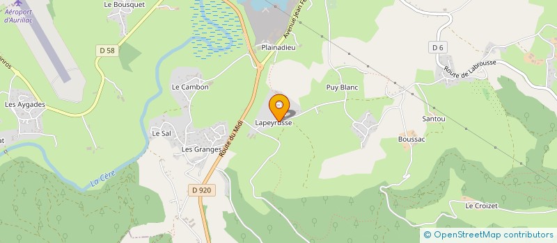 localisation de l'entreprise KIM POUSS ET LES BARBUS  ARPAJON-SUR-CERE