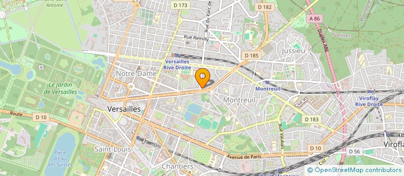 localisation de l'entreprise KIM SCI à VERSAILLES
