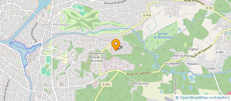 localisation de l'entreprise KIMA à CAPBRETON