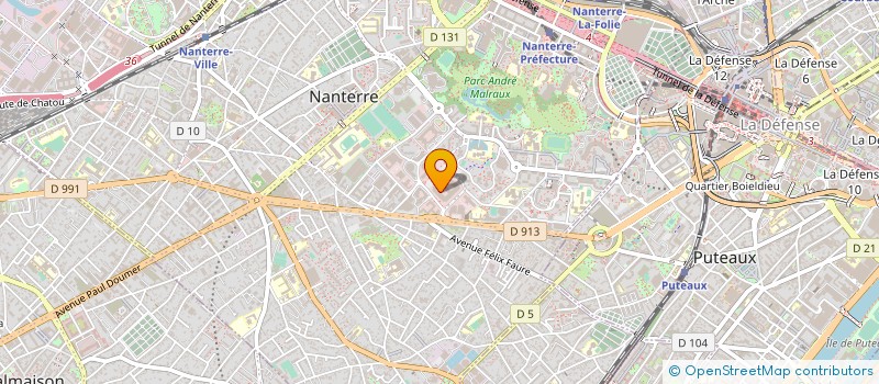 localisation de l'entreprise KIMBERLY-CLARK SAS à NANTERRE